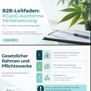 KCanG Gründungs- & Finanzpaket (Anlagen A.1 & G) | Satzung + Beitragsordnung & Kalkulation